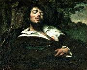 Gustave Courbet Wounded Man oil painting artist